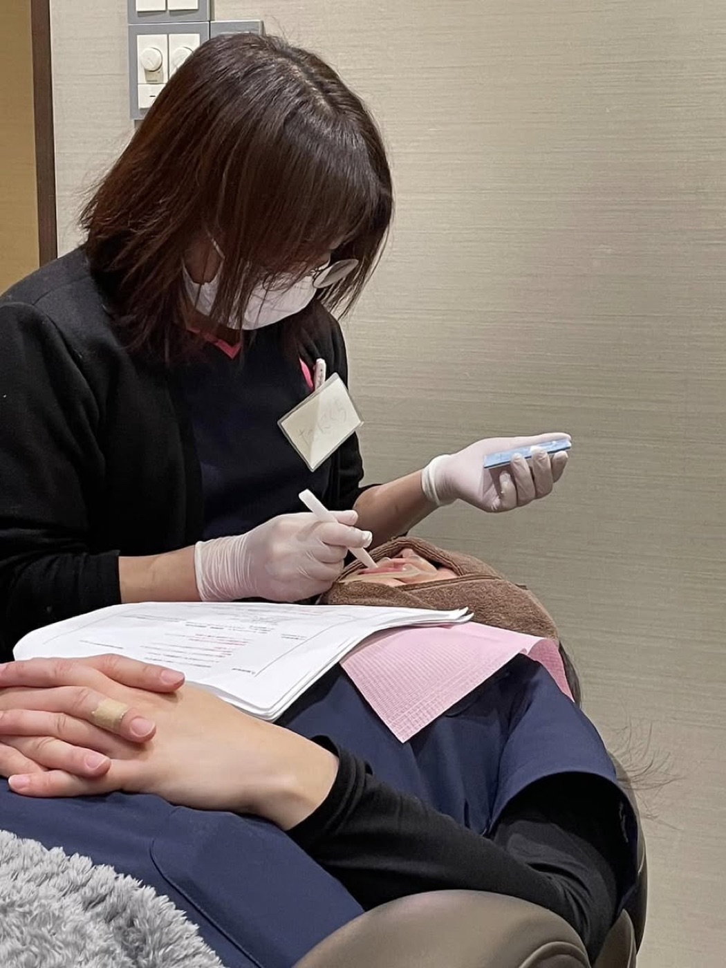 受講生同士の施術実習